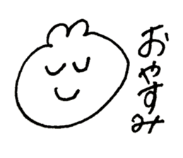 strange eyes rabbit sticker #15647821