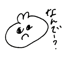 strange eyes rabbit sticker #15647837