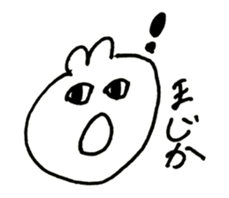 strange eyes rabbit sticker #15647847