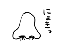 Sticker of the nose sticker #15648267