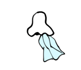 Sticker of the nose sticker #15648283