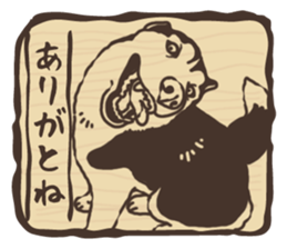 A sticker like Siberian Husky stamp 4 sticker #15648498