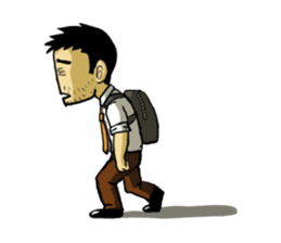 Life's hard Dad sticker #15649109