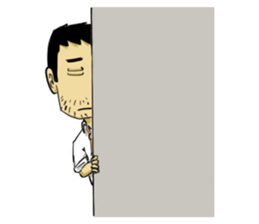 Life's hard Dad sticker #15649110