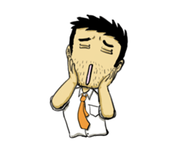 Life's hard Dad sticker #15649111