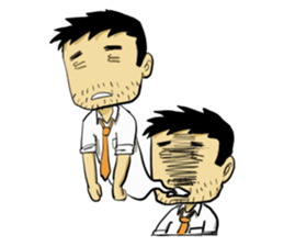 Life's hard Dad sticker #15649112