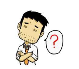 Life's hard Dad sticker #15649119