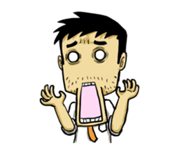 Life's hard Dad sticker #15649123