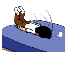 Life's hard Dad sticker #15649125