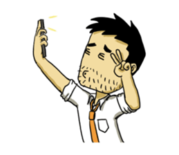 Life's hard Dad sticker #15649129