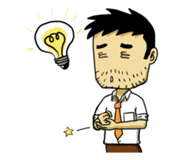 Life's hard Dad sticker #15649130