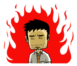 Life's hard Dad sticker #15649133