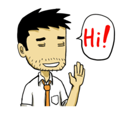 Life's hard Dad sticker #15649135