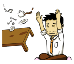 Life's hard Dad sticker #15649138