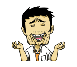 Life's hard Dad sticker #15649140