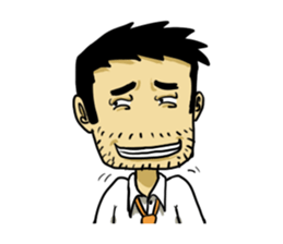 Life's hard Dad sticker #15649142