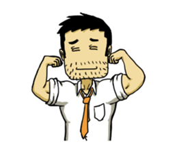 Life's hard Dad sticker #15649143