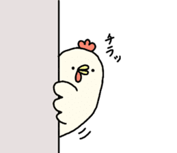Chicken's conversation bouncy sticker sticker #15649451