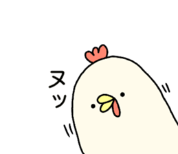 Chicken's conversation bouncy sticker sticker #15649497