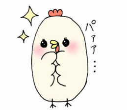 Chicken's conversation bouncy sticker sticker #15649505