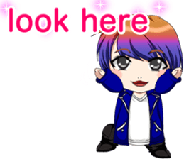 Lovely Rock Baby English sticker #15649954