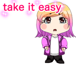 Lovely Rock Baby English sticker #15649957