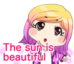 Lovely Rock Baby English sticker #15649961