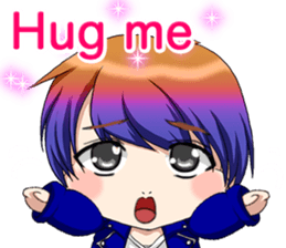 Lovely Rock Baby English sticker #15649962