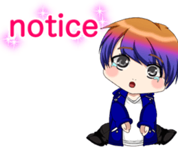 Lovely Rock Baby English sticker #15649966