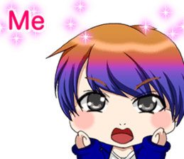 Lovely Rock Baby English sticker #15649970