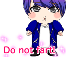 Lovely Rock Baby English sticker #15649974