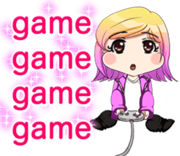 Lovely Rock Baby English sticker #15649985