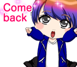 Lovely Rock Baby English sticker #15649986