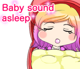 Lovely Rock Baby English sticker #15649993