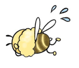 Honey bee with you sticker #15650421