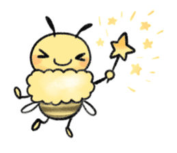 Honey bee with you sticker #15650426