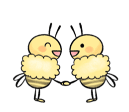 Honey bee with you sticker #15650427
