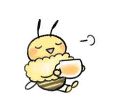 Honey bee with you sticker #15650430
