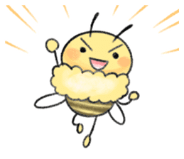 Honey bee with you sticker #15650435