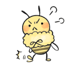 Honey bee with you sticker #15650440