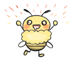 Honey bee with you sticker #15650450