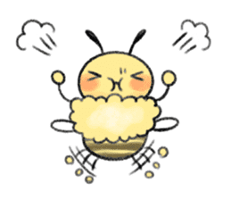 Honey bee with you sticker #15650453