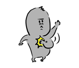 He is like a gorilla. sticker #15650666