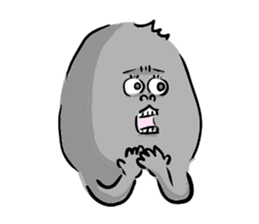 He is like a gorilla. sticker #15650668