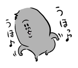 He is like a gorilla. sticker #15650691