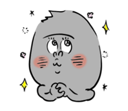 He is like a gorilla. sticker #15650696