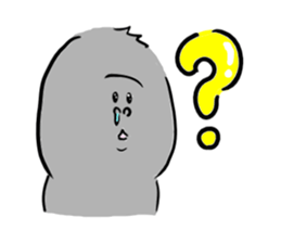 He is like a gorilla. sticker #15650697