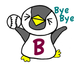 Alphabet penguin sticker #15651051