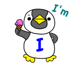 Alphabet penguin sticker #15651058