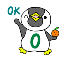Alphabet penguin sticker #15651064